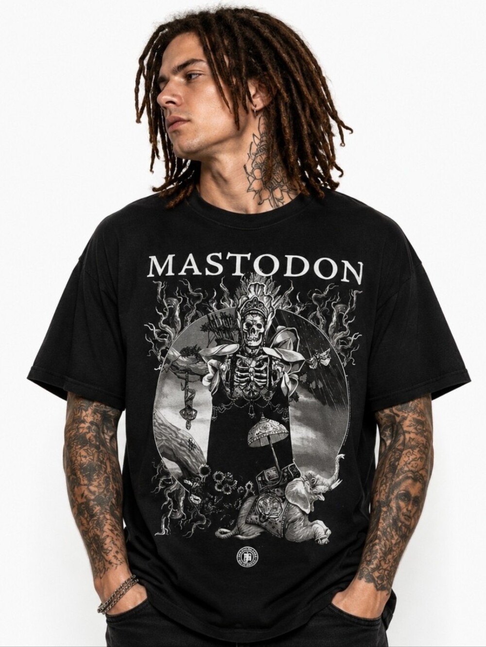 Mastodon Splenor Skeleton 2XL Black Shirt - Picture 3 of 3